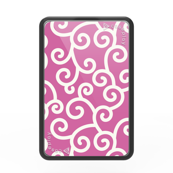 Premium Card Wallet［ Karakusa Pattern - Pink ］