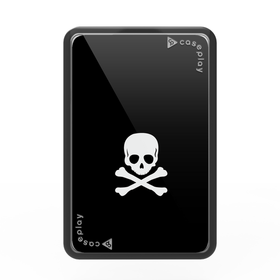 Premium Card Wallet［ Skull - Black ］