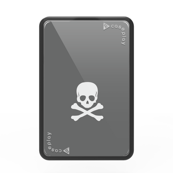 Premium Card Wallet［ Skull - Gray ］