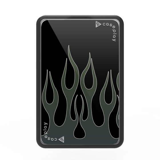 Premium Card Wallet［ Flame - Blue ］