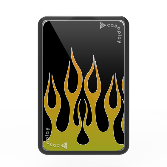 Premium Card Wallet［ Flame - Green ］