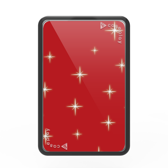 Premium Card Wallet［ Glitter - Red ］