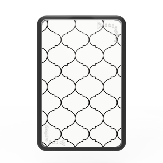 Premium Card Wallet［ Moroccan1 -Black ］