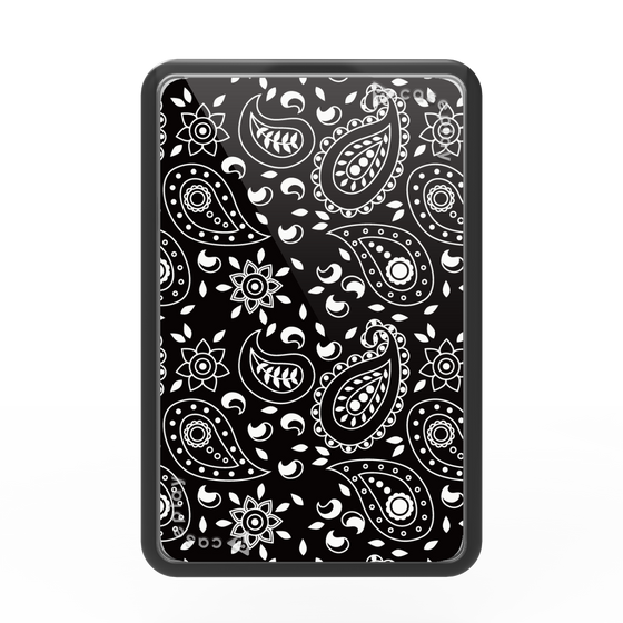 Premium Card Wallet［ Paisley - Black ］