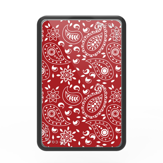 Premium Card Wallet［ Paisley - Red ］