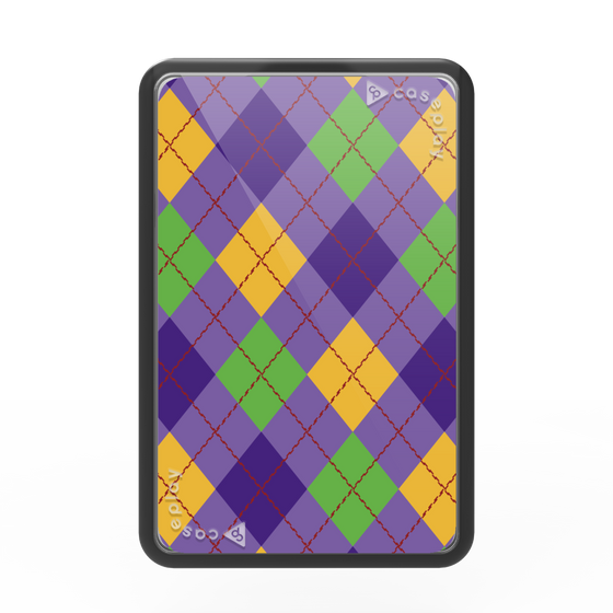 Premium Card Wallet［ Argyle - Purple ］