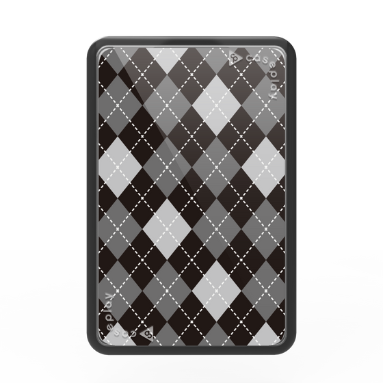 Premium Card Wallet［ Argyle - Black ］