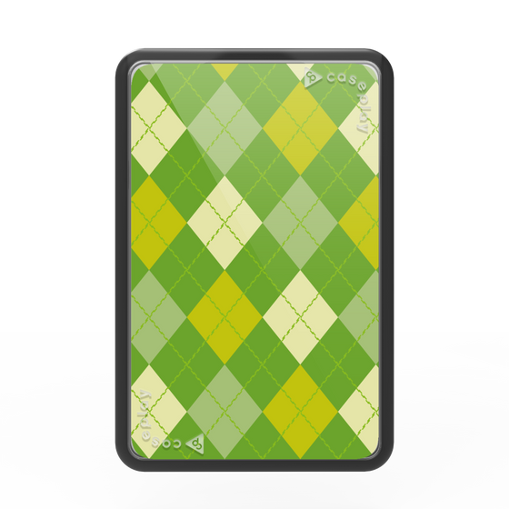 Premium Card Wallet［ Argyle - Green ］
