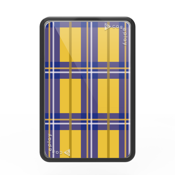 Premium Card Wallet［ Tartan Check - Yellow ］