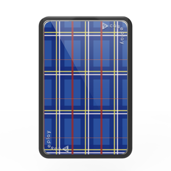 Premium Card Wallet［ Tartan Check - Blue ］
