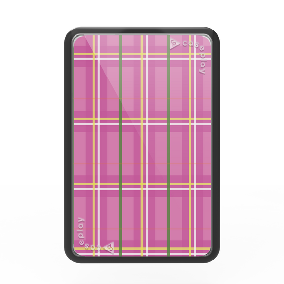 Premium Card Wallet［ Tartan Check - Pink ］