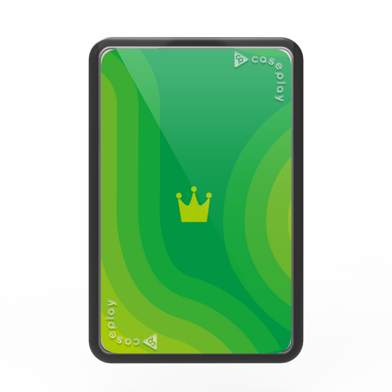 Premium Card Wallet［ CASEPLAY Winding Pattern - Green ］