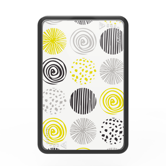 Premium Card Wallet［ Nordic Circle - Yellow ］