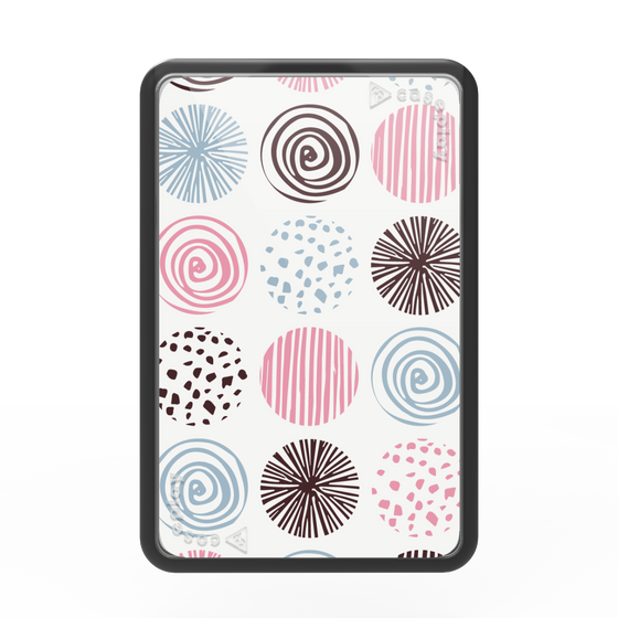 Premium Card Wallet［ Nordic Circle - Pink ］
