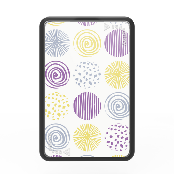 Premium Card Wallet［ Nordic Circle - Purple ］