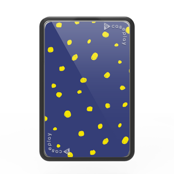 Premium Card Wallet［ Drawing Dot - Navy ］