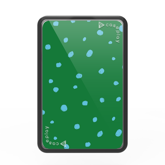 Premium Card Wallet［ Drawing Dot - Green ］