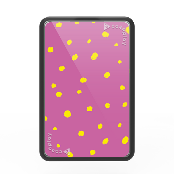 Premium Card Wallet［ Drawing Dot - Pink ］