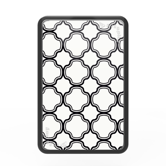 Premium Card Wallet［ Moroccan3 - Black ］