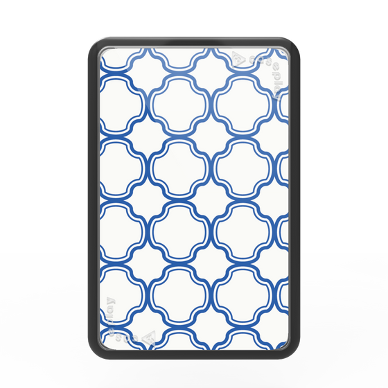 Premium Card Wallet［ Moroccan3 - Blue ］