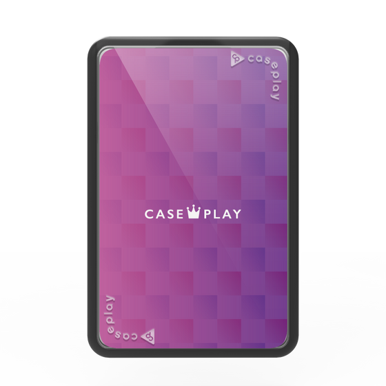 Premium Card Wallet［ CASEPLAY Check - Purple ］