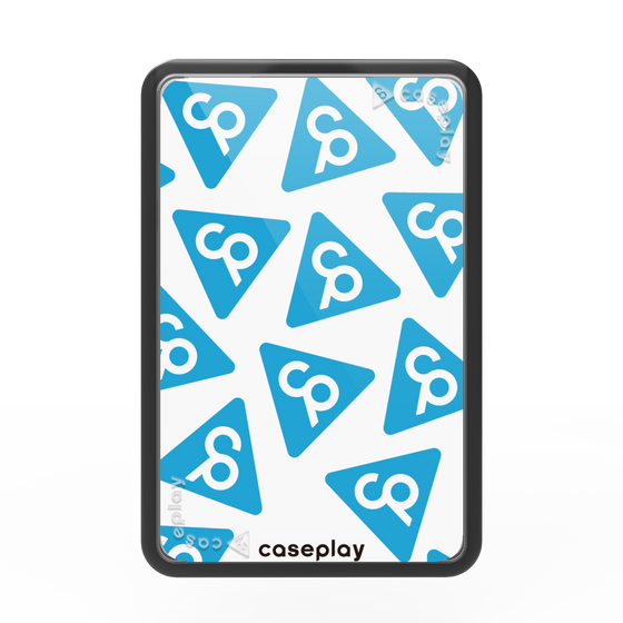 Premium Card Wallet［ Original - CASEPLAY Logo Mark - Light Blue ］