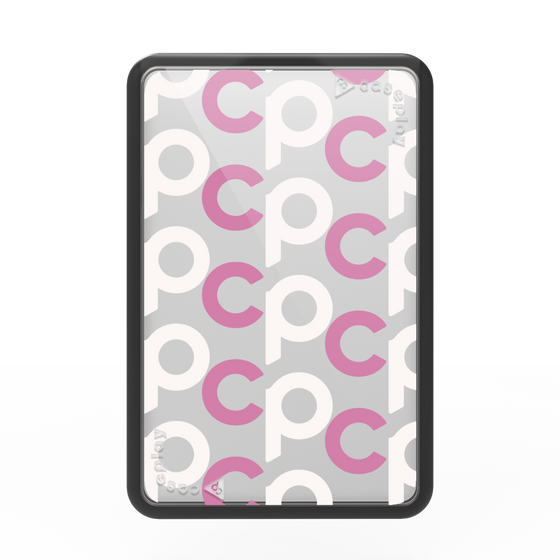 Premium Card Wallet［ Original - CASEPLAY Initial All-over Pattern - Pink ］