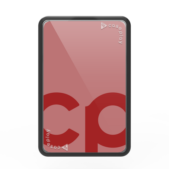 Premium Card Wallet［ Original - CASEPLAY Initial - Red ］