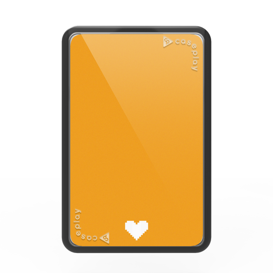 Premium Card Wallet［ Original - Favorite Color Heart - Orange ］