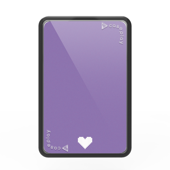 Premium Card Wallet［ Original - Favorite Color Heart - Purple ］