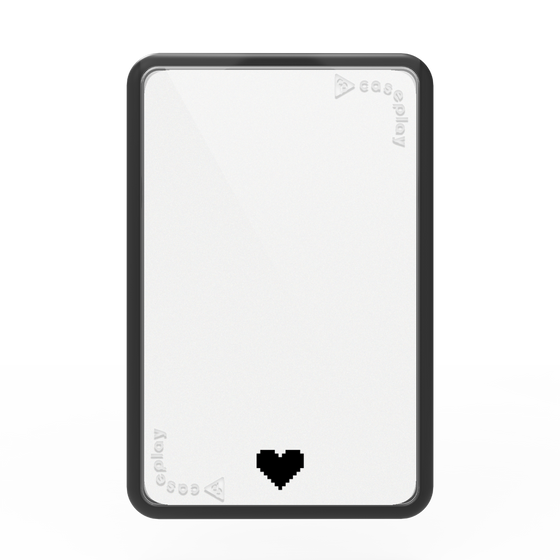 Premium Card Wallet［ Original - Favorite Color Heart - White ］