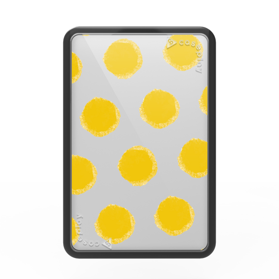 Premium Card Wallet［ Original - Favorite Color Polka Dots - Yellow ］