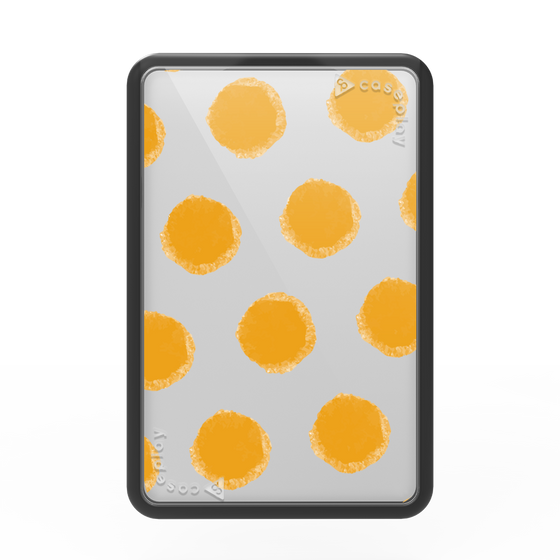 Premium Card Wallet［ Original - Favorite Color Polka Dots - Orange ］