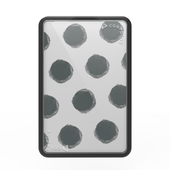 Premium Card Wallet［ Original - Favorite Color Polka Dots - Black ］