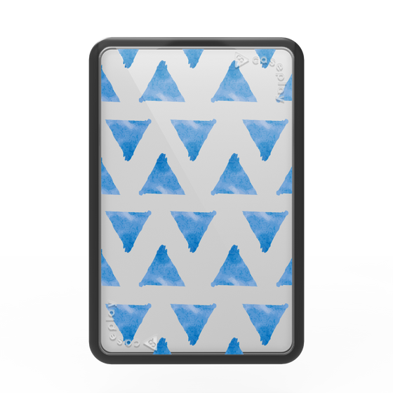 Premium Card Wallet［ Original - Favorite Color Triangle - Blue ］