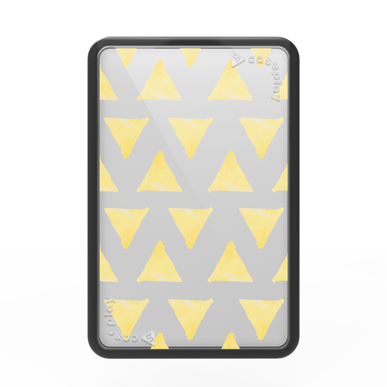 Premium Card Wallet［ Original - Favorite Color Triangle - Yellow ］