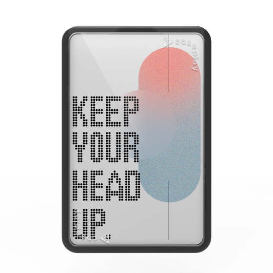 Premium Card Wallet［ Original - Dot Overlay - KEEP YOUR HEAD UP/A ］
