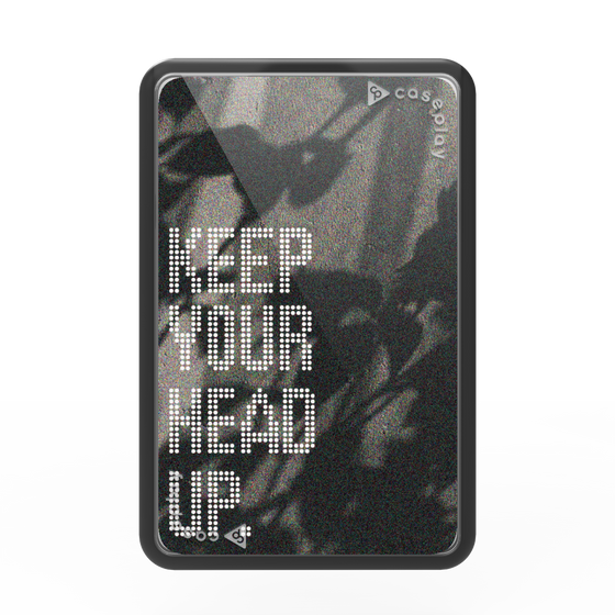 Premium Card Wallet［ Original - Dot Overlay - KEEP YOUR HEAD UP/B ］