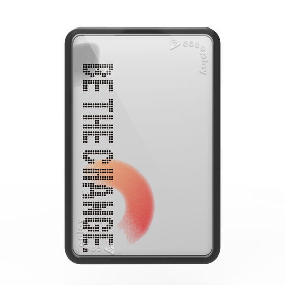 Premium Card Wallet［ Original - Dot Overlay - BE THE CHANGE/A ］
