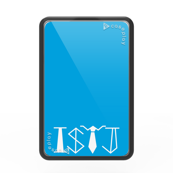 Premium Card Wallet［ Original - ISTJ Logistician - Alphabet - Blue ］