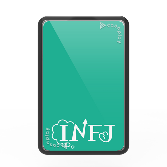 Premium Card Wallet［ Original - INFJ Advocate - Alphabet - Green ］