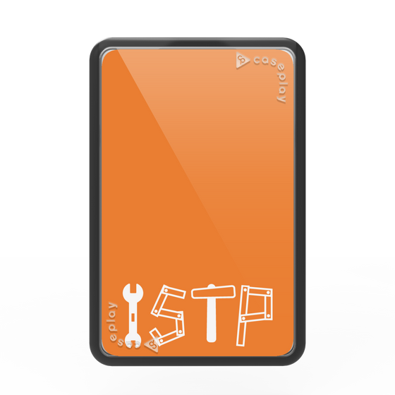 Premium Card Wallet［ Original - ISTP Virtuoso - Alphabet - Orange ］