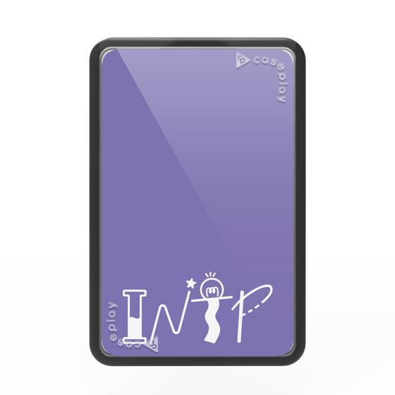 Premium Card Wallet［ Original - INTP Logician - Alphabet - Purple ］