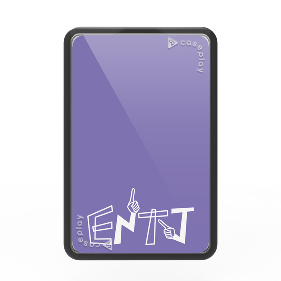Premium Card Wallet［ Original - ENTJ Commander - Alphabet - Purple ］