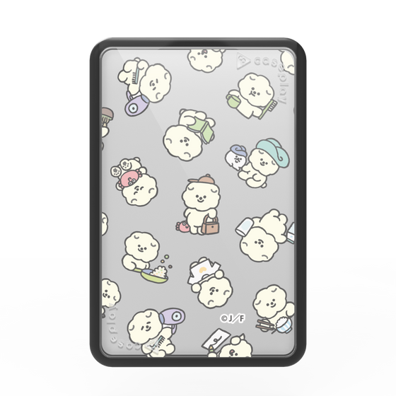 Premium Card Wallet［ Mossari Mosao - Lots of Mosao - Clear ］