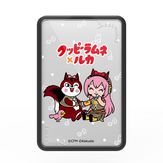 Premium Card Wallet［ Hatsune Miku × Kuppy Ramune – Megurine Luka × Ram – Chibi Illustration ］