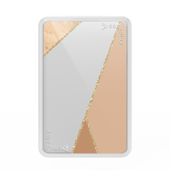 Premium Card Wallet［ Marble Triangle Palette - Beige ］