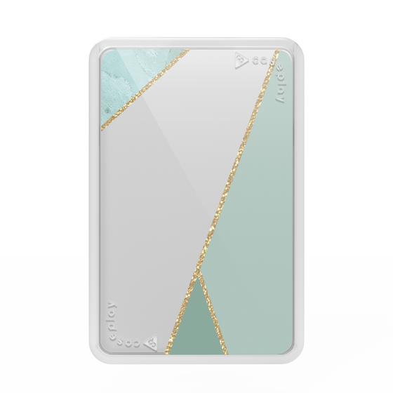 Premium Card Wallet［ Marble Triangle Palette - Green ］