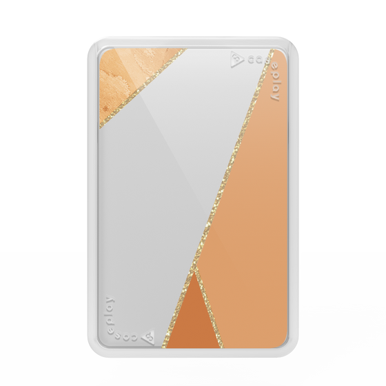 Premium Card Wallet［ Marble Triangle Palette - Orange ］