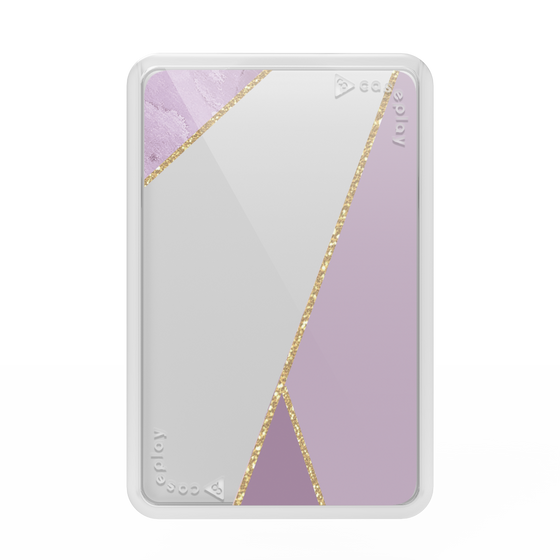 Premium Card Wallet［ Marble Triangle Palette - Purple ］